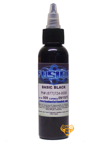 Mực xăm màu Fusion Basic Black 30ml